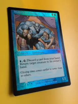 Waterfront Bouncer. Spellshaper Mercadian Masques FOIL MTG card. Old Vintage. - Image 4