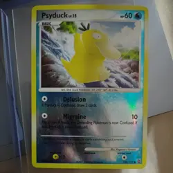 Pokemon TCG Card 2007 Secret Wonders - Psyduck 100/132 - Reverse Holo - DPBP#59 - Image 2