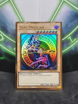 Yugioh Dark Magician MAGO-EN002 Premium Gold Rare 1st Edition NM - Image 1