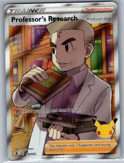Professor's Research (Full Art) 024/025 Celebrations - Pokemon Card - NM - Image 1
