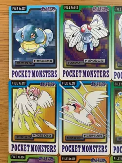 Bandai Pokemon Carddass 16 Card Bundle Raichu Crease Included Vintage Set - Image 2