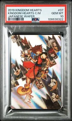PSA 10 Sora Wafer Card Kingdom Hearts 2019 Trading Card Japanese - Image 1