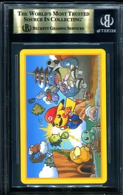 BGS 10 King Of Diamonds Pokemon Center Mario Pikachu Playing Card Pokemon - Image 2