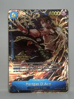 OP07-053 Winner 3rd Anniversary Portgas.D.Ace Promo One Piece Card English - Image 1