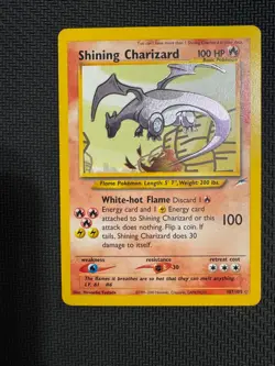 Pokemon TCG Shining Charizard Neo Destiny Holo Card 107/105 Unlimited Shiny Rare - Image 1