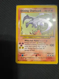 Pokemon TCG Shining Charizard Neo Destiny Holo Card 107/105 Unlimited Shiny Rare - Image 2
