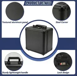 Graded Card Storage Box Sports Trading Slab Case w/ Combination Lock Top Loaders - Image 5