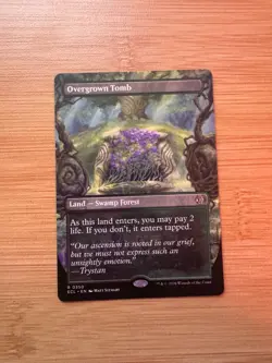 MTG Lorwyn Eclipsed - Overgrown Tomb Borderless - NM Non-Foil - Image 1