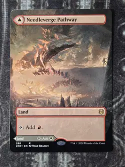 Needleverge Pathway - Pillarverge Pathway Borderless NM-Mint MTG Common - Image 2