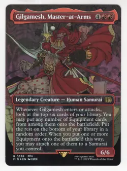 MTG Final Fantasy Foil Rare #0338 Gilgamesh Master At Arms - Image 1