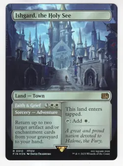 MTG Final Fantasy Foil Rare #0310 Ishgard The Holy See - Image 1