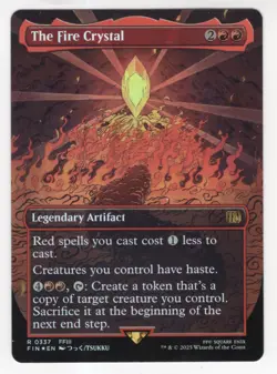 MTG Final Fantasy Foil Rare #0337 The Fire Crystal - Image 1