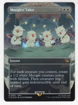 MTG Final Fantasy Foil Rare #0326 Moogles Valor - Image 1