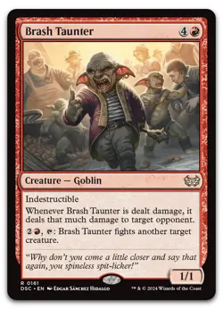 Brash Taunter #161 (NM) Duskmourn DSC Magic MTG - Image 1