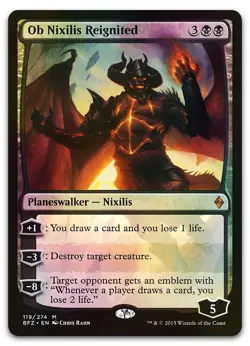 Ob Nixilis Reignited #119 (Foil) (NM) Battle for Zendikar BFZ Magic MTG - Image 1