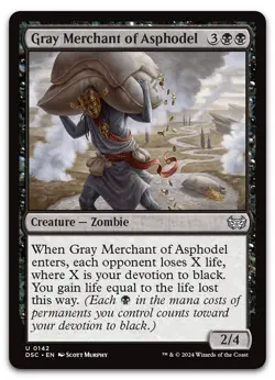 Gray Merchant of Asphodel #142 (NM) Duskmourn DSC Magic MTG - Image 1