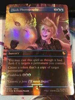 Flash Photography (Borderless) FOIL - FINAL FANTASY MTG: Near Mint - Image 1