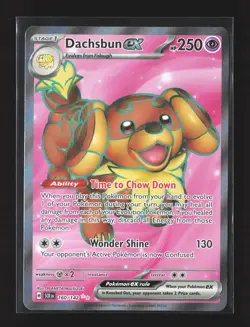 Pokemon SV07: Stellar Crown #160/142 Ultra Rare Dachsbun ex Holo - Image 1