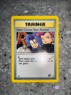Pokemon TCG Here Comes Team Rocket! 15/82 Team Rocket Holo Rare * Holo Bleed * - Image 4
