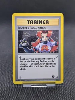 Pokemon Rocket's Sneak Attack Team Rocket 72/82 Regular Rare WOTC LP-NM - Image 1