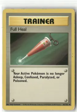 Pokemon Full Heal Uncommon Base Set 082/102 - Image 1