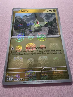 Axew Masterball Reverse Holo 068/086 Pokemon TCG Black Bolt ENG NM/M - Image 1