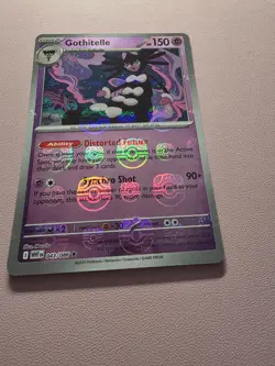 Gothitelle 043/086 WHT White Flare Pokemon Master Ball Reverse Holo Near Mint - Image 1