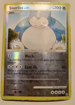 Snorlax LV 35 2007 Pokemon Diamond & Pearl #37 Reverse Holo Collectible Pokemon - Image 1