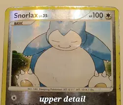 Snorlax LV 35 2007 Pokemon Diamond & Pearl #37 Reverse Holo Collectible Pokemon - Image 2