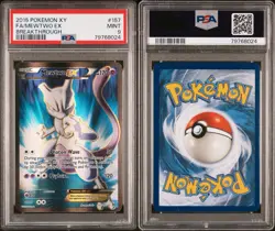 PSA 9 MINT Mewtwo EX 157/162 XY Breakthrough 2015 Pokemon Full Art English - Image 3