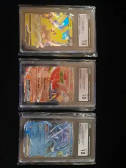 Pokemon CGC 10 Lot Of 3 (Pikachu V, Ho-Oh Ex, & Suicune Ex) Gem Mint - Image 1