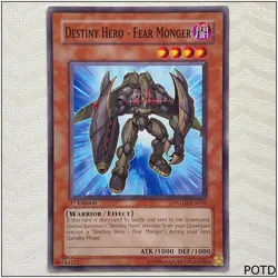 Destiny Hero - Fear Monger - POTD-EN016 - Common 1st Edition Yugioh - Image 1