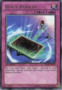 Yugioh Burst Rebirth SHSP-EN070 Rare 1st Edition NM - Image 1