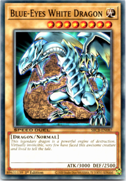 BLUE-EYES WHITE DRAGON SBCB-EN087 - Common - 1st Edition Yugioh - Image 1