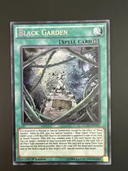 Yugioh Black Garden LC5D-EN101 Secret Rare 1st Edition NM - Image 1