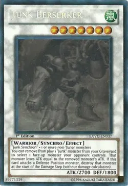 Yugioh! MP Junk Berserker - EXVC-EN037 - Ghost Rare - Unlimited Edition Moderate - Image 1