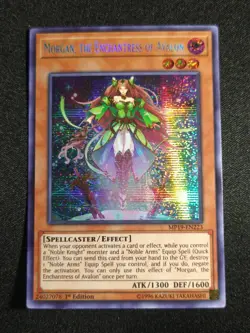 Yu-Gi-Oh! Morgan, The Enchantress Of Avalon MP19-EN223 1st Prismatic Secret NM - Image 1