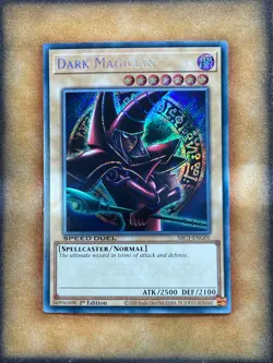 Yugioh Dark Magician SBC1-ENG01 Speed Duel Secret Rare 1st Ed NM - Image 1