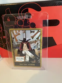 One Piece TCG Gold Frame DON!! Dracule Mihawk OP14 ENGLISH - Image 3