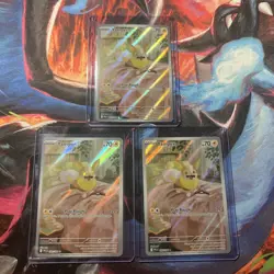 Pokemon Yamper 099/094 Phantasmal Flames Illustration Rare NM - Lot Of 3 Cards - Image 1