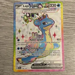 Lapras ex - 158/142 - SV Stellar Crown - Full Art Card - Near Mint - Image 1
