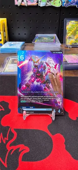 Gundam Card Game-Unicorn Gundam (Destroy Mode) GD01-002 LR NM - Image 1