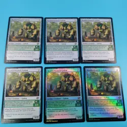 2022 MTG The Brothers' War #197 Boulderbranch Golem (x6 card lot, x2 foil) C - Image 1