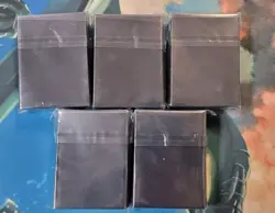 PREMIUM Matte Black MTG Card Sleeves 5 x 100 Pack, Standard Size TCG Pokemon - Image 1