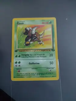 Pinsir 1st Edition Jungle 25/64 Non-Holo Pokemon Card WOTC 1999 Vintage TCG - Image 2