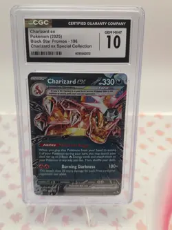 Pokemon TCG - Charizard ex 196 Sv: Scarlet & Violet Promo Cards Holo - Graded 10 - Image 1