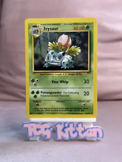Ivysaur - 30/102 - Uncommon - Base Set - Pokemon Card - LP - TCGKITTEN - Image 1