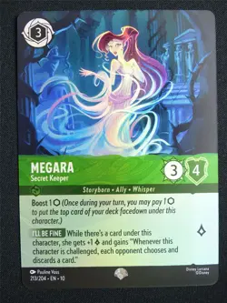 Megara Secret Keeper 213/204 Foil - Lorcana Card #132 - Image 1