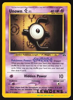 Unown E - 67/75 - Common - Neo Discovery - Pokemon Card - MP - Image 1