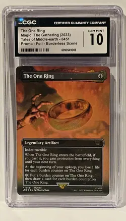 MTG #451 The One Ring Foil - Lord Of The Rings - CGC GEM MINT 10 - Image 1